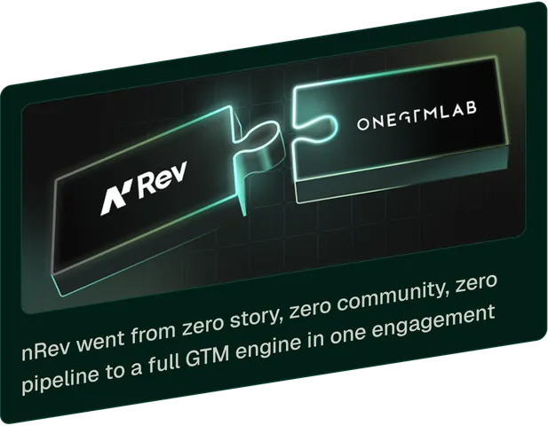Case study: nRev went from zero story, zero community, zero pipeline to a full GTM engine in one engagement