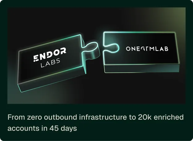 Case study: from zero outbound infrastructure to 20k enriched accounts in 45 days (Endor Labs)