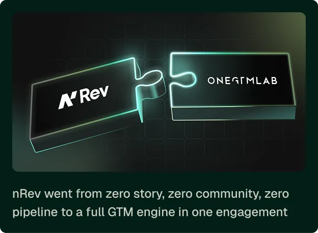 Case study: nRev went from zero story, zero community, zero pipeline to a full GTM engine in one engagement