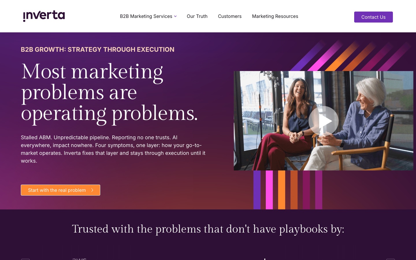 Inverta homepage