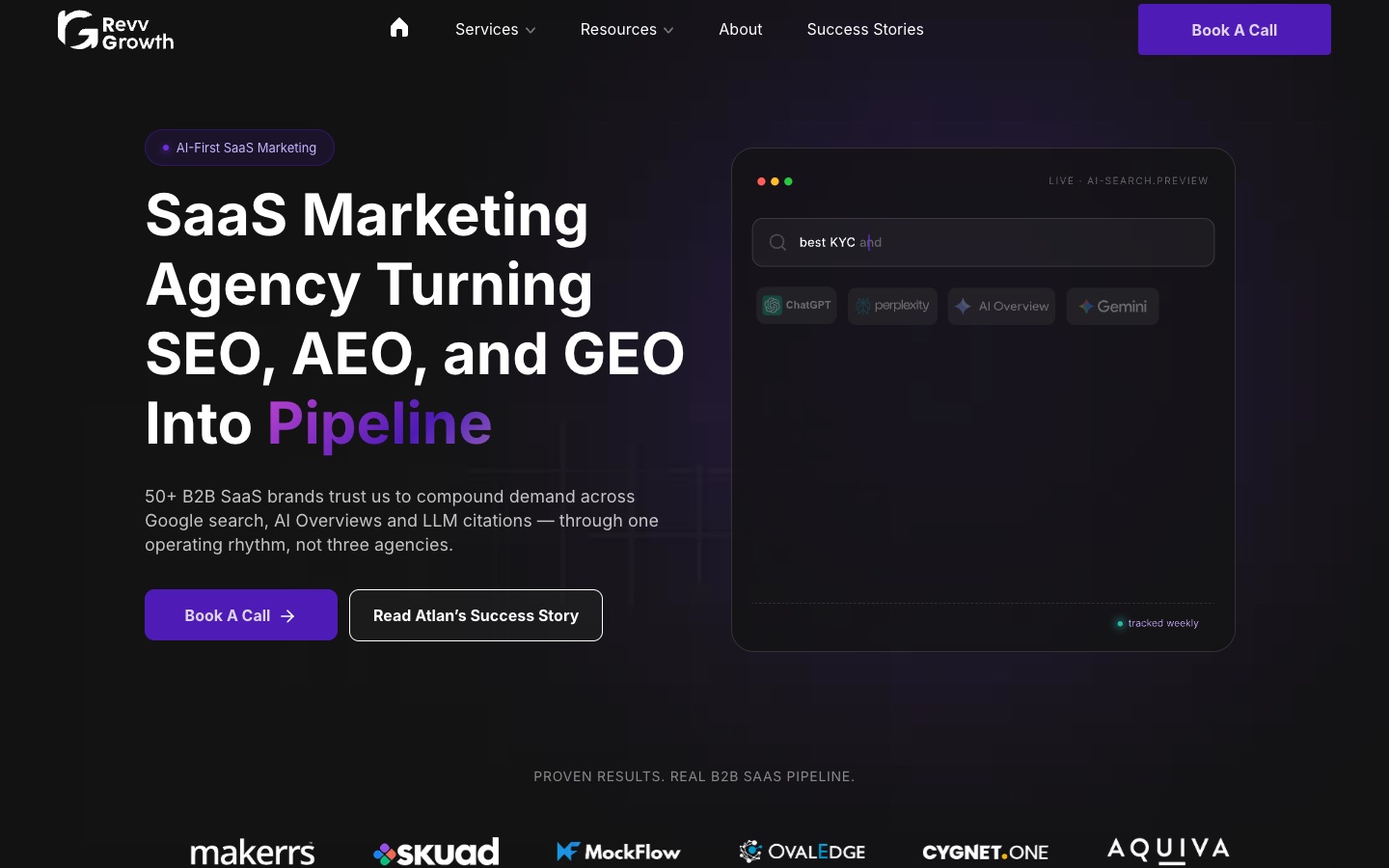 RevvGrowth homepage
