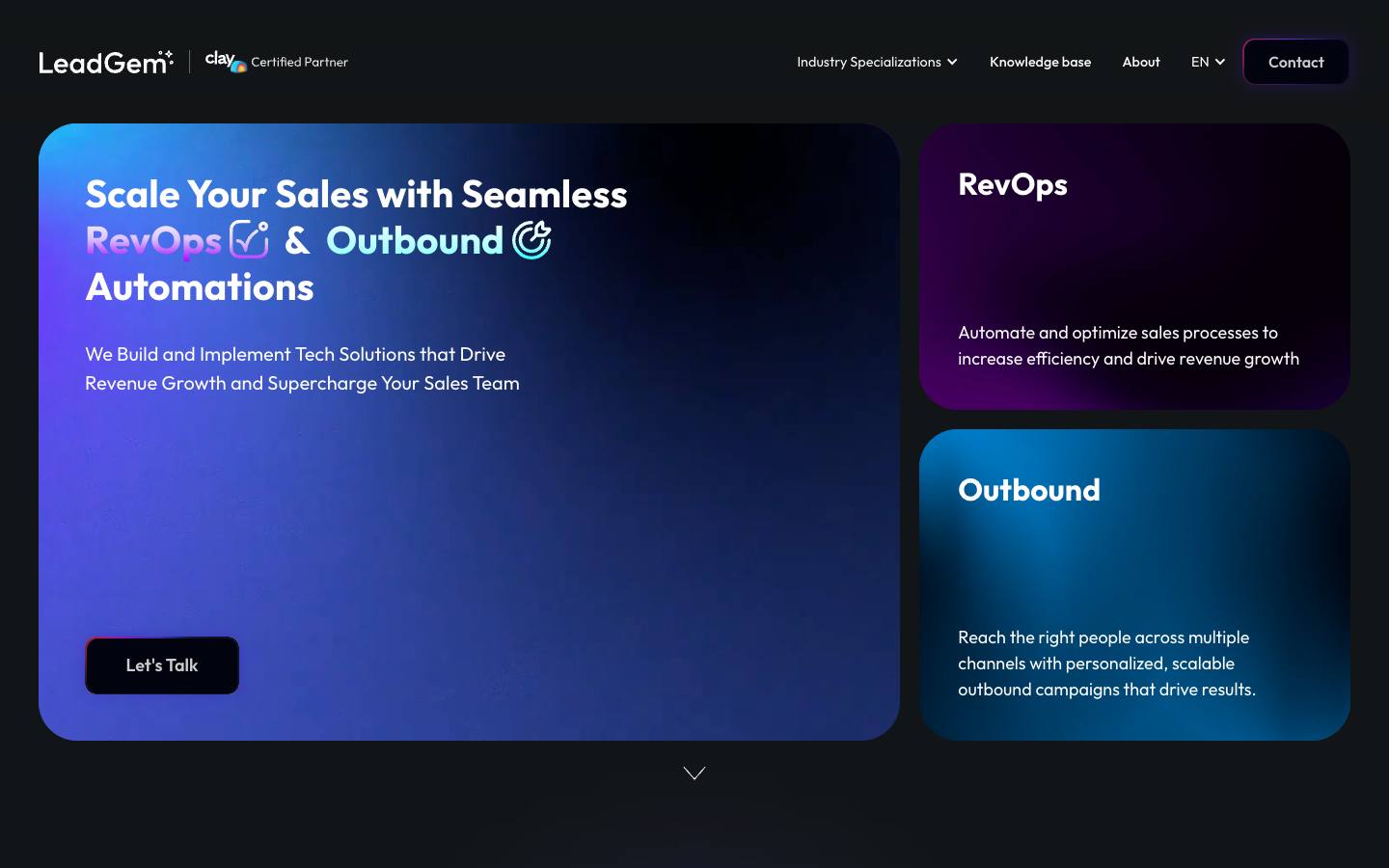 LeadGem homepage